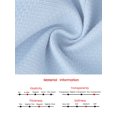 thumbnail image 6 of DARING DIVA Women's Crew neck Button Down Long Sleeve Cropped Blazer 2XL Light Blue, 6 of 6