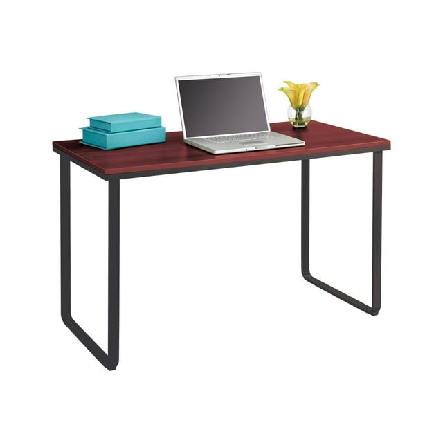 Safco - Table - Rectangulaire - Cerisier - base Noire
