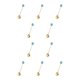thumbnail image 1 of Toystoory Estilo de dibujos animados Adorable Home Hotel Vajilla Lavable Mezcla de acero inoxidable Vajilla Pastel Postre Cubiertos Donut Donut Cuchara Azul 10piezas, 1 of 6