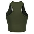 thumbnail image 4 of FashionMille Women's Cotton Basic Sleeveless Racerback Crop Sports Active Tank Top, 4 of 5