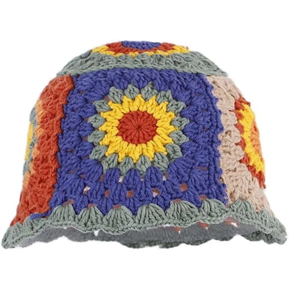 Kukuzhu Women's Crochet Fisherman Hat Knitted Handmade Foldable Casual Cap Fashion Cute Comfortable 2023
