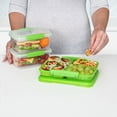 thumbnail image 5 of Sistema To Go Multi-Split Food Storage Containers with Lids, 3 Pack, Apple Green, 5 of 5