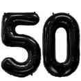 thumbnail image 1 of Globos numéricos Firomi 50 Black Giant Jumbo Mylar Foil x2, 1 of 6