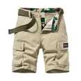 thumbnail image 2 of Cargo Shorts for Men Summer Casual Fashion Camo Print Button Closure Straight Leg Knee Length Work Shorts with Pockets, 2 of 8