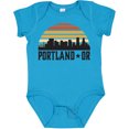 thumbnail image 3 of Inktastic Portland Oregon Skyline Retro Sunset Boys or Girls Baby Bodysuit, 3 of 5