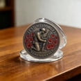 thumbnail image 6 of 37jewelry,1 Patriotic Themed Decorative Coin, Metal Material 1.57 inches,Expressing Respect and Remembrance, High Respect, 6 of 6