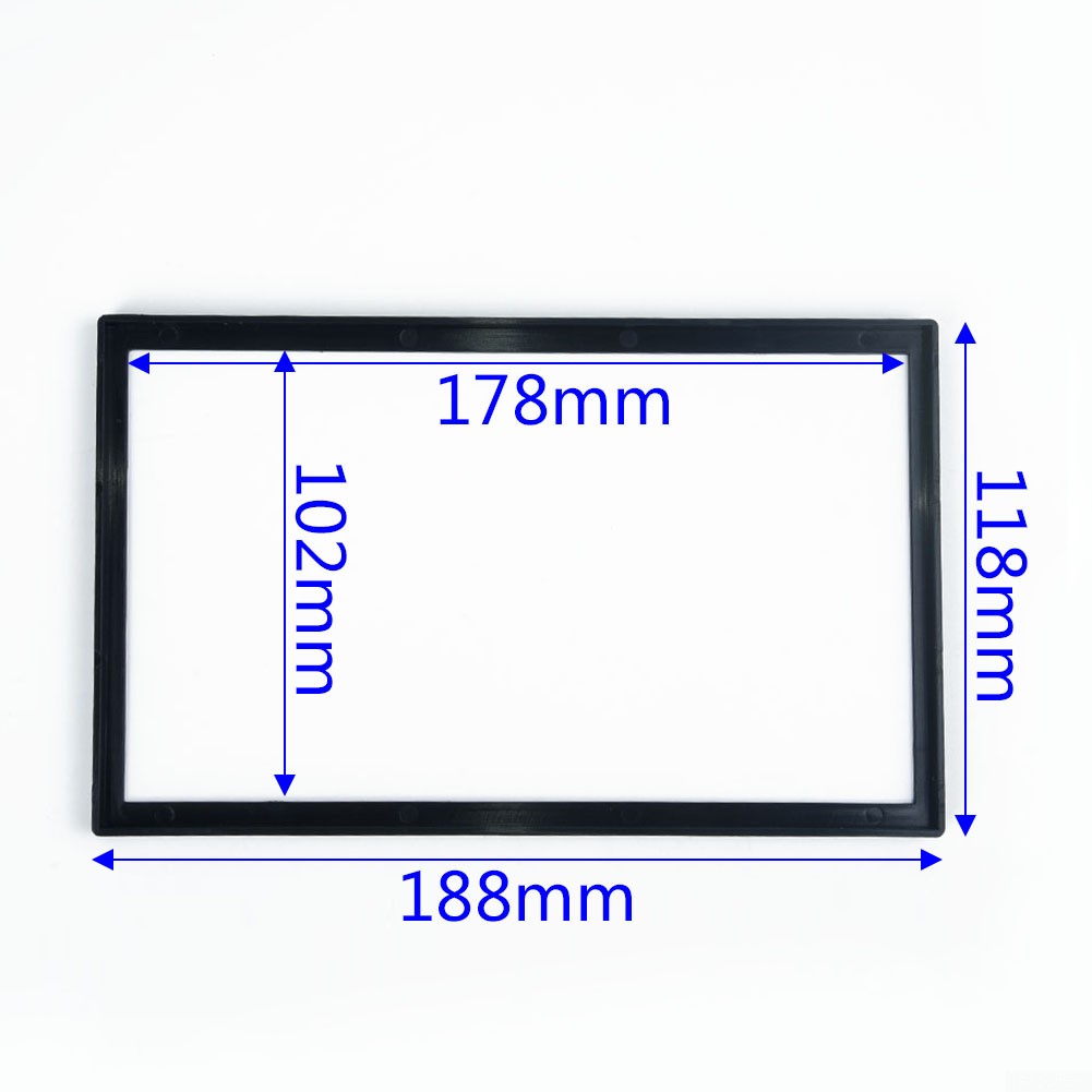 UHUSE 2Din Stereo Audio Dash Bezel Panel Mounting Frame for Car Radio DVD Player - image 4 of 6