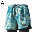 thumbnail image 1 of EKIDAZB Adult Swimming Trunks Men's Double Layer Boxer Briefs♻ S5W7, 1 of 9