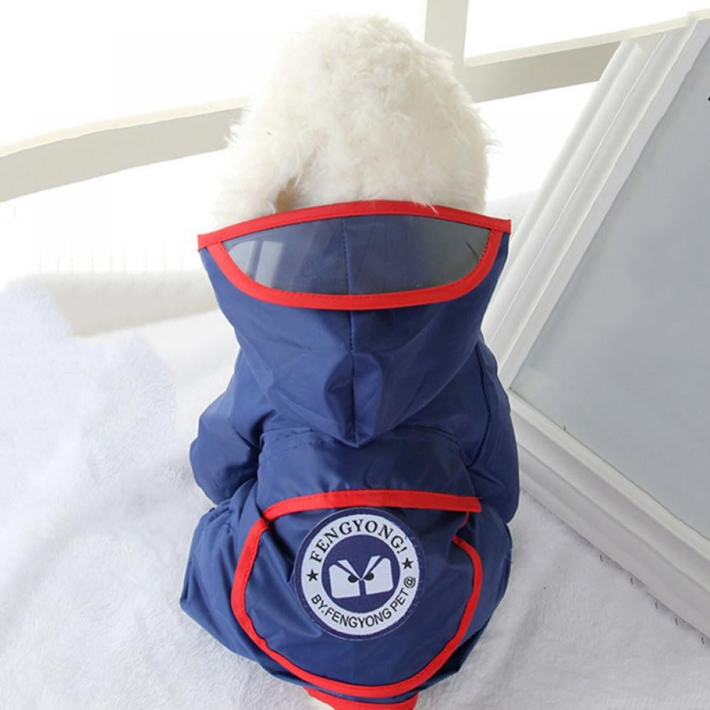 Dog Raincoat Hooded,Waterproof Dog Rain Jacket, Dog Rain Coat with