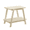 Off-White | End Desk, variant on GZXS 2-Tier End Table with Storage Shelf, Modern MDF Side Table with Cylindrical Solid Rubberwood Legs, Multi-Purpose Nightstand for Bedroom Living Room, Off-White