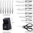 thumbnail image 2 of Knife set, Knife Set for Kitchen with Block, 14 Piece Kitchen Knife Set with Built-in Sharpener, Professional High Carbon Stainless Steel Kitchen Knives For Chopping, Slicing, Dicing, 2 of 8