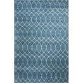 thumbnail image 1 of Bashian R129-AZ-8X10-HG300 Greenwich Collection Geometric Contemporary Wool & Viscose Hand Tufted Area Rug, Azure - 7 ft. 9 in. x 9 ft. 9 in., 1 of 1