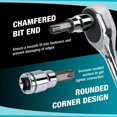 thumbnail image 4 of Juego de conectores DURATECH Drive Torx de 3/8 pulgadas con conector CR-V de 21 piezas, 4 of 7
