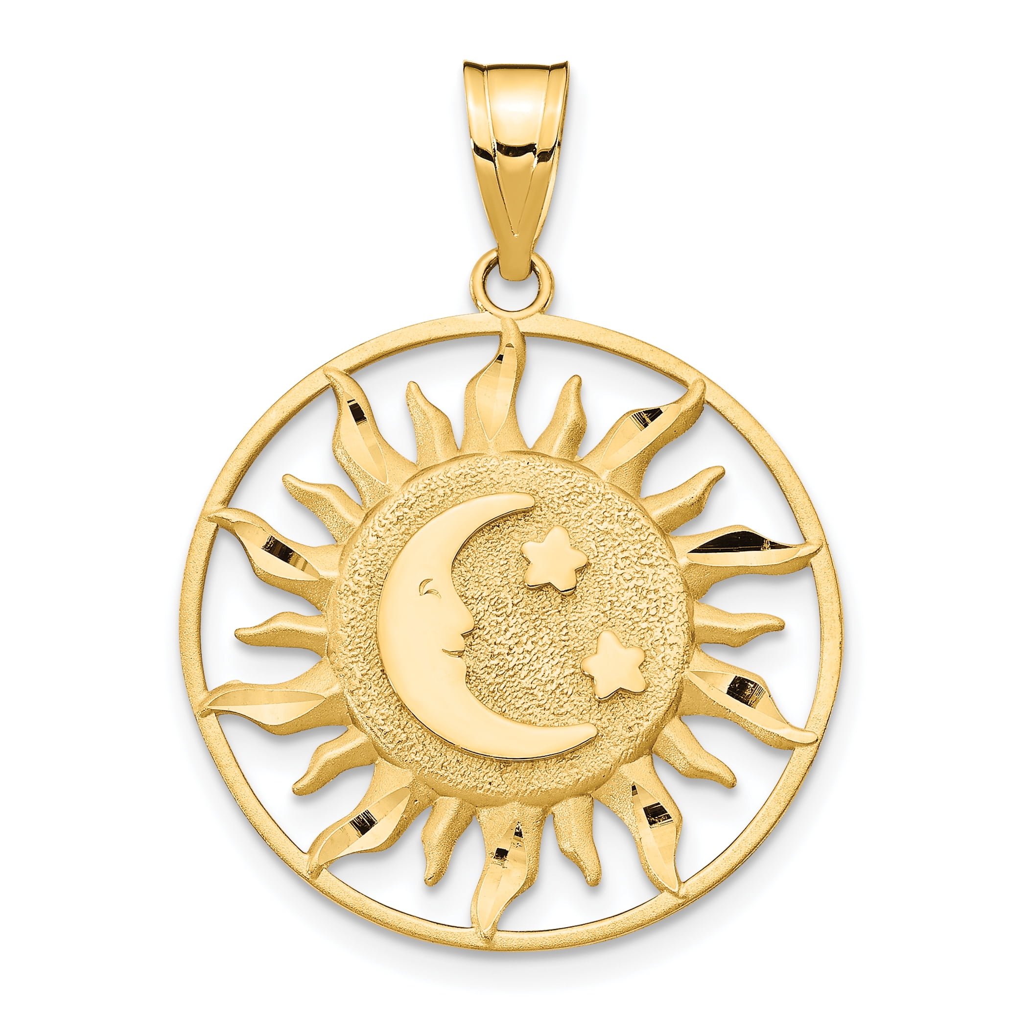 sun moon star pendant