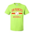 thumbnail image 2 of Wild Bobby City of San Francisco Baseball Fantasy Fan Sports Men's T-Shirt, Safety Green, Medium, 2 of 6