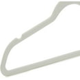 thumbnail image 4 of Velvet, Non-Slip Suit Clothes Hangers, Ivory/Rose Gold - Pack of 30, 4 of 5