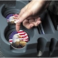 thumbnail image 3 of CounterArt Absorbent Stone Eagle and Flag Car Coaster (Set of 2), 3 of 3