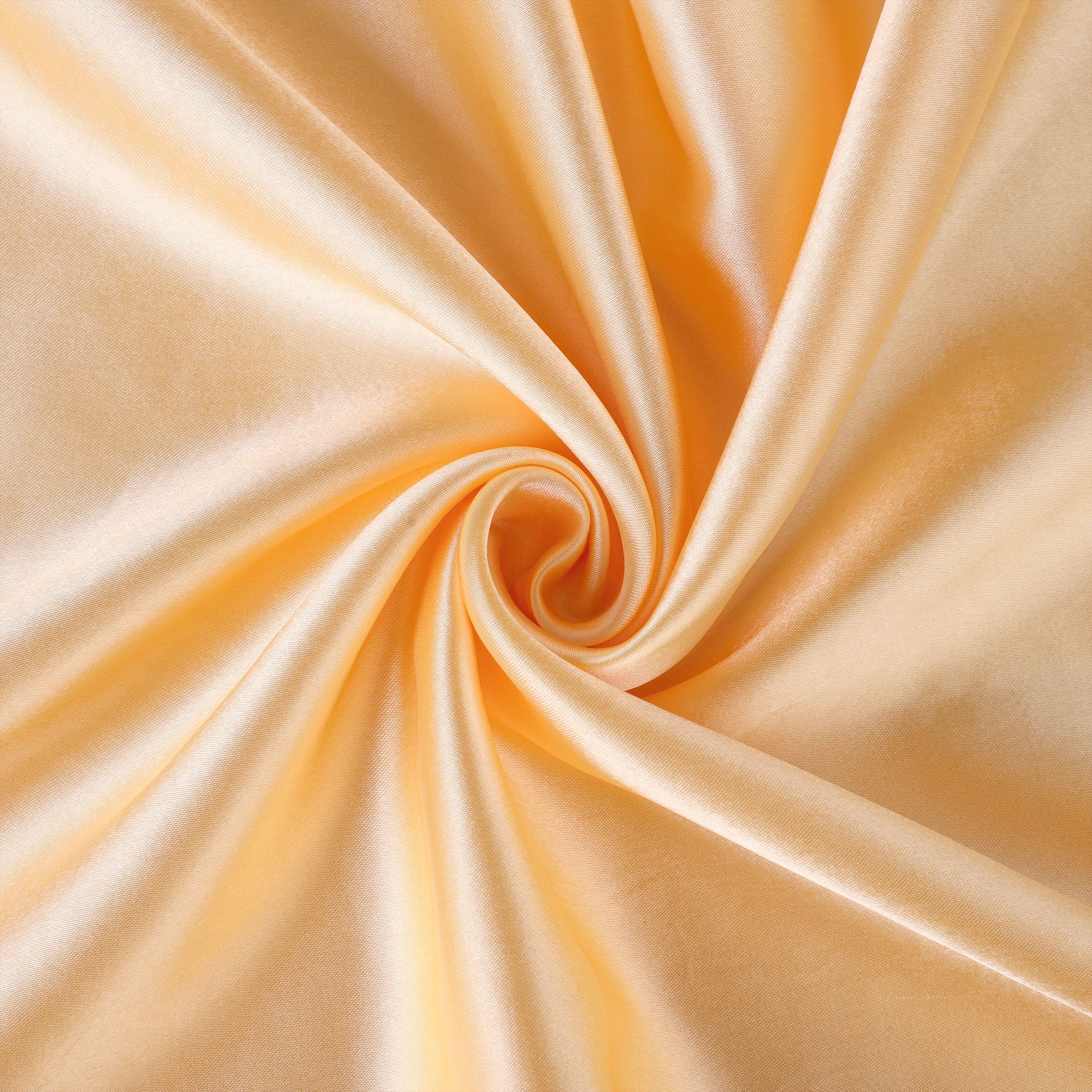 Unique Bargains Satin Set of 2 Zipper Closure Pillowcases Gold 20"x30"