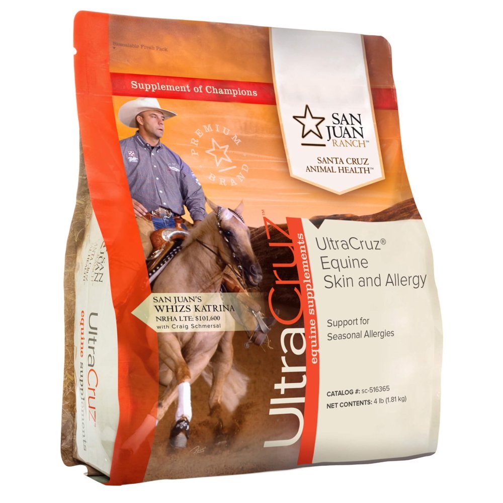 UltraCruz Equine Skin and Allergy Supplement for Horses, 4 lb, Pellet