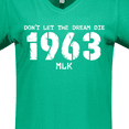 thumbnail image 4 of Inktastic Don't Let the Dream Die 1963 MLK Women's V-Neck T-Shirt, 4 of 5