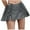 Gray, variant on Women's Mini Pleated Skirts Split Short Skirt Low Waist Pleated Skirt A-line Tennis Skater Skirt Black M