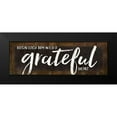 thumbnail image 2 of Rae, Marla 24x11 Black Modern Framed Museum Art Print Titled - Begin Each Day with a Grateful Heart, 2 of 5