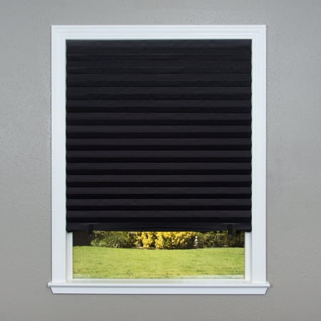 Original Blackout Pleated Paper Shade Black, Multiple Sizes, 6 pack