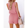 thumbnail image 5 of Summer Sleeveless Women Casual Romper Jumpsuit with Pockets, 5 of 5