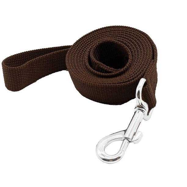 Correa de Entrenamiento de Nailon Resistente y Duradera, Cuerda de tracción, 4 pies, 5 pies de Largo, 5/8 Pulgadas 3/4 Pulgadas de Ancho, para Perros pequeños y medianos (1 Pulgada x 8 pies, marrón)