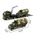 thumbnail image 2 of 1/50 Scale Trailer Model With Truck Figure Educational Pull Back Function Trailer Missiles Vehicle Model Toy For Student, 2 of 5