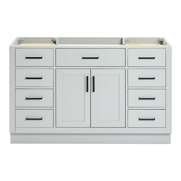 Ariel Hepburn 54 In. Single Sink Base Cabinet In Grey
