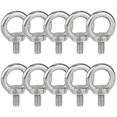 thumbnail image 1 of Pernos de ojo M8 Anillo de elevación Rosca macho Acero inoxidable 304 10 PCS Anillos de elevación, Tornillo de ojo redondo para pernos y equipos de elevación de ingeniería marina, 1 of 5
