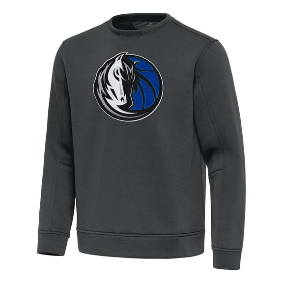Men's Antigua Pewter Dallas Mavericks Relevant Pullover Sweatshirt