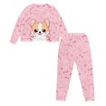 thumbnail image 5 of SCRAWLGOD Cute Corgi Womens Pajama Lounge Sets for Women 2 Piece Outfits Sets Casual Size M Drawstring Women Lounge Lightweight Women Sleepwear, 5 of 7