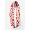 thumbnail image 2 of Bimba Pink Damask Ikat Pure Silk Printed Head Bandanas Summer Neck Wrap Scarf 40 x 80 Inches, 2 of 6