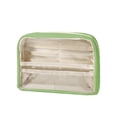 thumbnail image 2 of Multi-layer Transparent Pencil Pouch, Large Capacity Cloth Makeup Brush Bag, Multifunctional Stationery Storage Bag for Home Office Travel Hotel Daily Use, 2 of 6