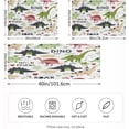thumbnail image 2 of Coolnut Cute Dinosaurs Satin Pillowcase for Hair and Skin Silk Pillowcase, Queen Size(20x30 inches) - Slip Cooling Satin Pillow Covers with Envelope Closure（247） Home Decor Gifts, 2 of 7
