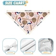 thumbnail image 6 of Dog Bandana 2 Pack,Pink Baseball Gear Pattern Bandanas for Dogs,Cat Bandana,Small/ Large Dog Bandana 2 Size,Dog Bandanas, 6 of 6