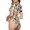 Vegetables, variant on Vegan1 Womens One Piece Swimsuits Modest Tummy Control Bathing Suits Lace Up Slimming Swim Suit-Small