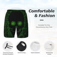 thumbnail image 5 of Lsque Mens Swim Trunks Numbers Skull Pattern - Bathing Suit Compression Liner - Beach Swim Shorts Swimwear - (S-3XL) - Stretch Quick Dry -XX-Large, 5 of 9