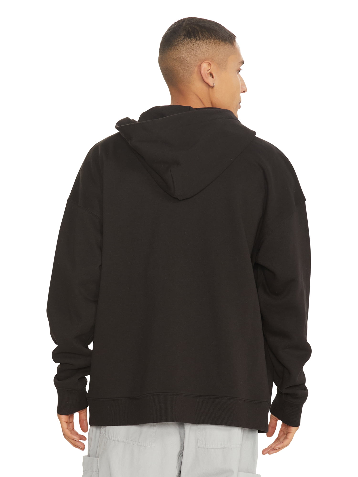 No Boundaries Zip Hoodie with Long Sleeves, Men's & Big Men's