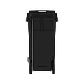 thumbnail image 3 of Safco Products Plastic Step-On Touchless 32 Gallon Trash Can in Black, 3 of 5