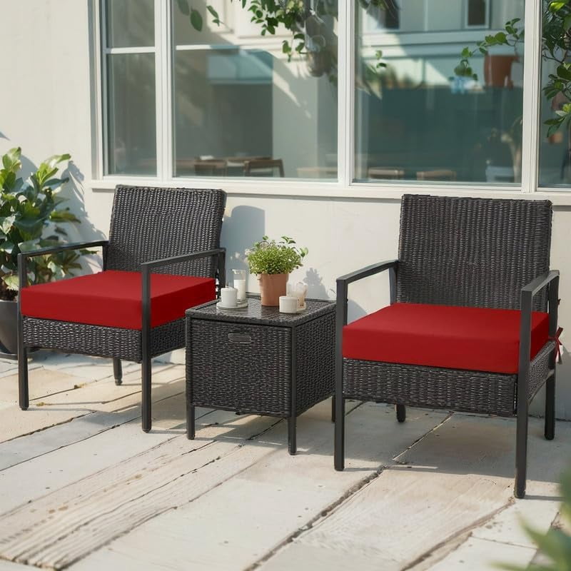 3 Pack 100% Waterproof Patio Sofa Cushion Covers, Stretch Outdoor/Indoor Individual Seat Cushion Cover Furniture Protector Sofa Slipcover, Brown