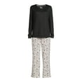 thumbnail image 5 of Muk Luks Women's Henley and Printed Pants, 2-Piece Pajama Set, 5 of 5