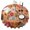 Pioneer Flower Floral, variant on Pioneer Flower Floral Print Pattern Round Tablecloth 60"x60",Wrinkle Wipeable Table Cloth for Kitchen Dining Room Picnic Patio Party