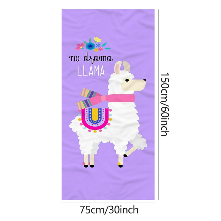 Llama Adult Hooded Bath Towel / XL Llama Towel / Personalized Gift /  Christmas Gift / Animal Hooded Towel 