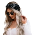 thumbnail image 3 of CAIXIA Boho Paisley Elastic Knot Headband Bow Wide Stretch Turban Hair Wrap For Womens Daily Fashion Styling, 3 of 5