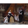 thumbnail image 2 of Gonzales Coques 14x12 Gold Ornate Wood Frame and Double Matted Museum Art Print Titled - Family of Jan-Baptista Anthoine, 2 of 4