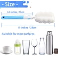 thumbnail image 3 of Juego de cepillos para botellas, esponjas y vasos INVODA con 4 piezas de repuesto, 3 of 9
