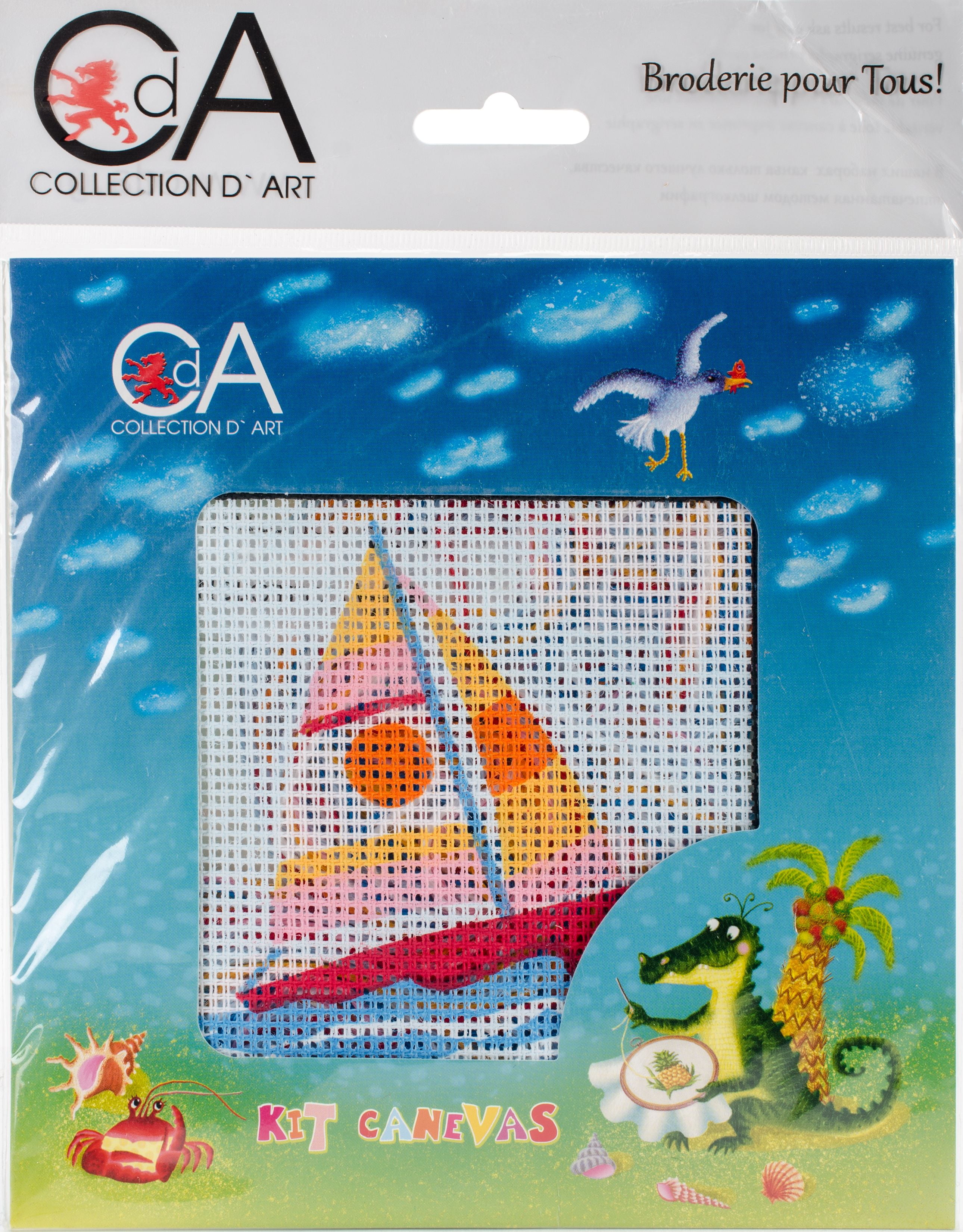 Collection D'Art Stamped Needlepoint Kit 15X15cmSailing Boat